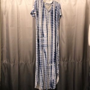 Huskary women maxi dresses with pockets and spilts size L